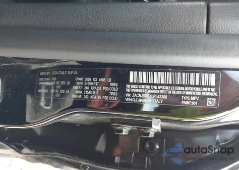 2020 Jeep Renegade Altitude 4X4 from USA, damaged, VIN ZACNJBBBXLPL43388